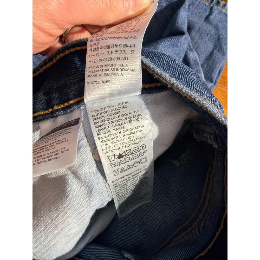Levi's 505 Jeans Mens 40x30 (Fits 39x30) Blue Straight Fit Denim‎ Pants